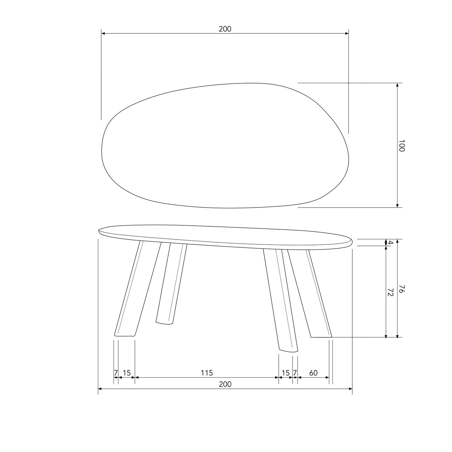 Eettafel/Bureau