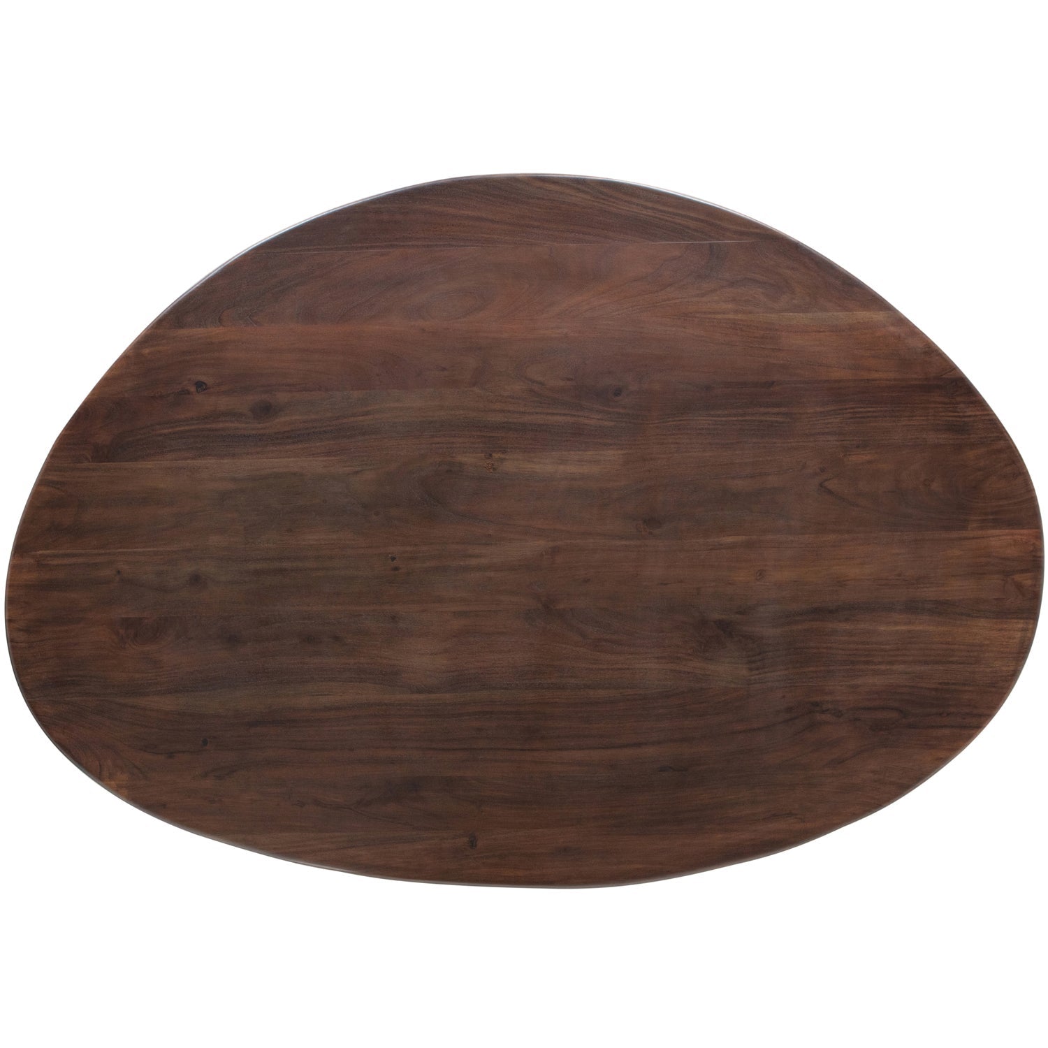 Roundly eettafel/bureau mango hout walnoot 160x110