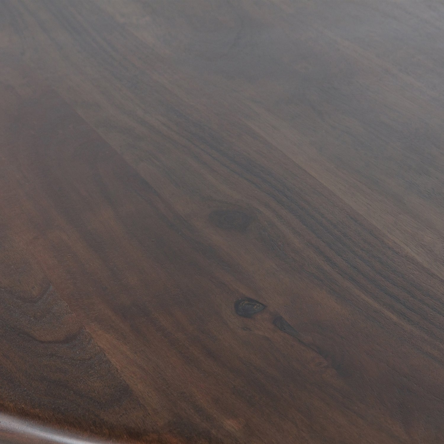 Roundly eettafel/bureau mango hout walnoot 160x110