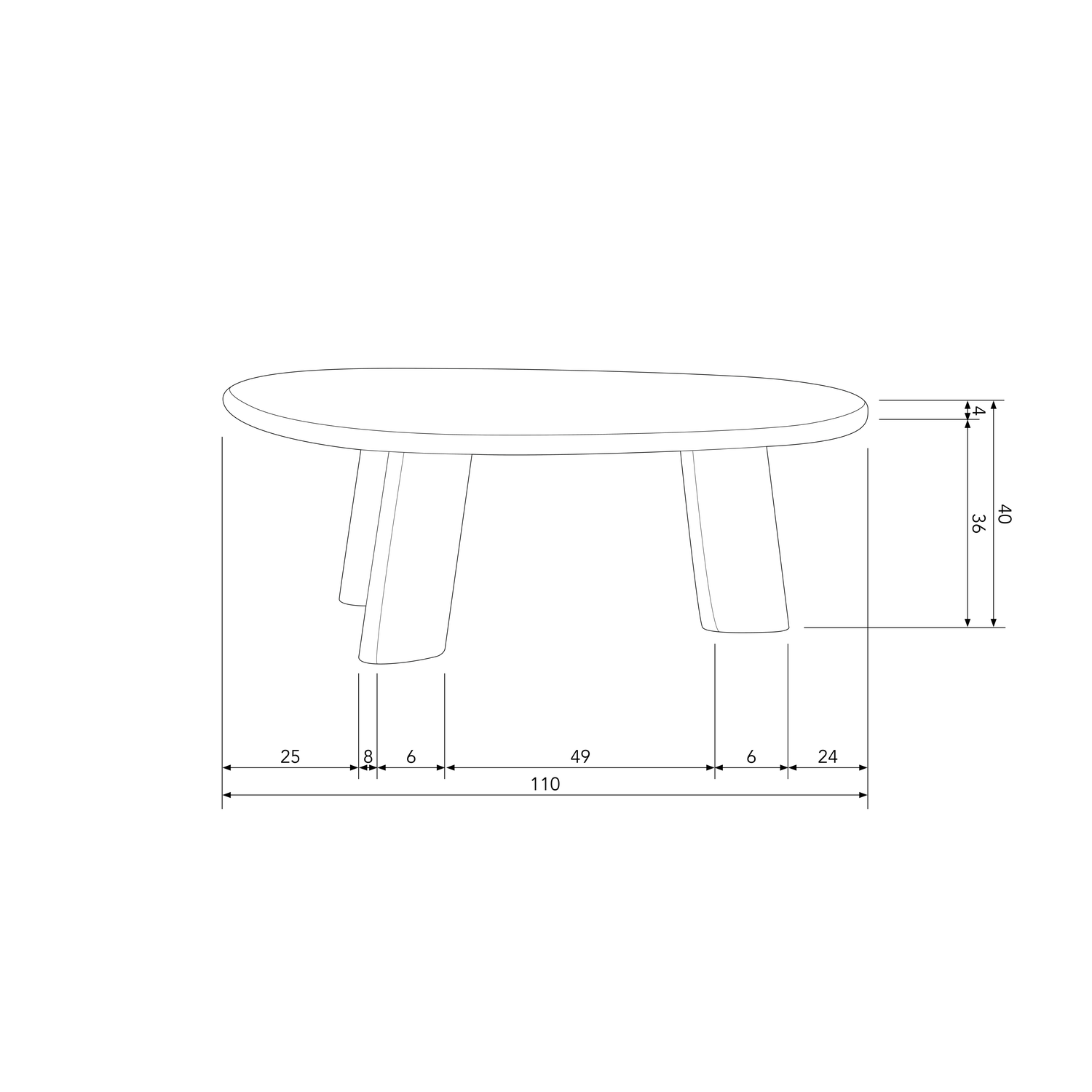 Salontafel Roundly