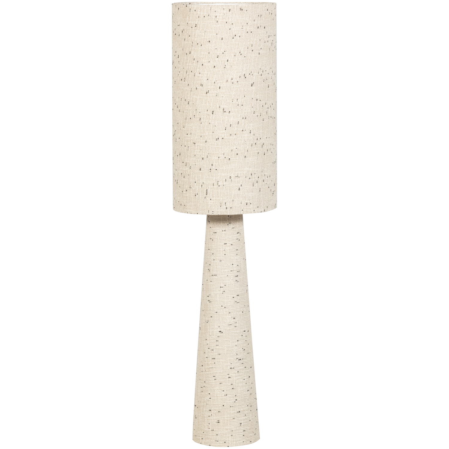 Vloerlamp Loft metaal/bouclé naturel met stippen