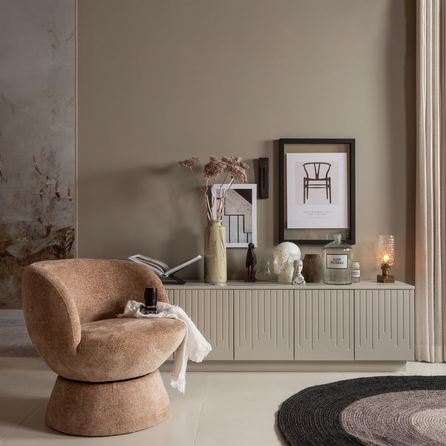 Draaifauteuil Naturel