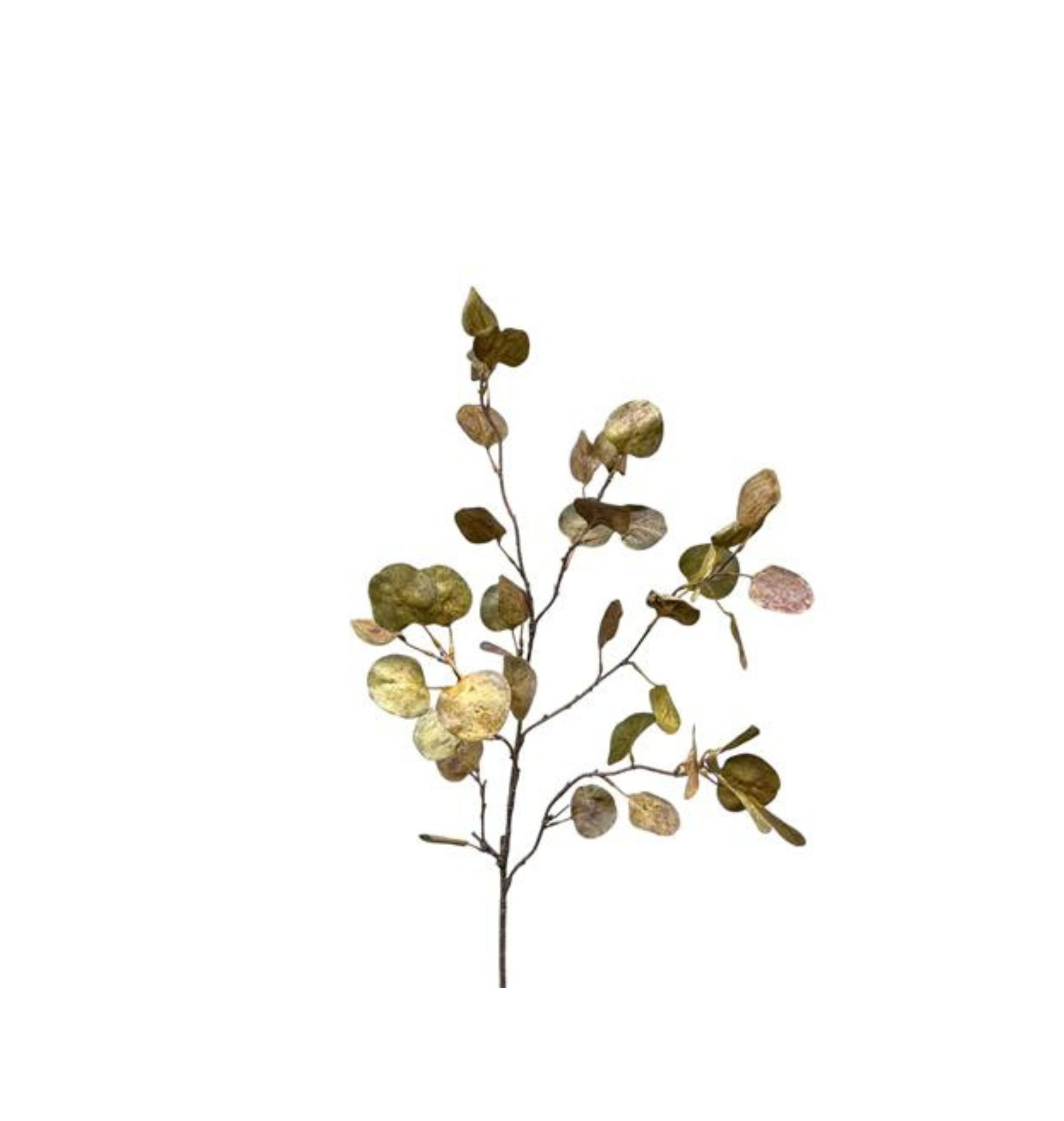 Kunsttak Leaf spray dry look 100 cm groen/bruin