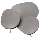 Salontafel Zeus clay set of 3