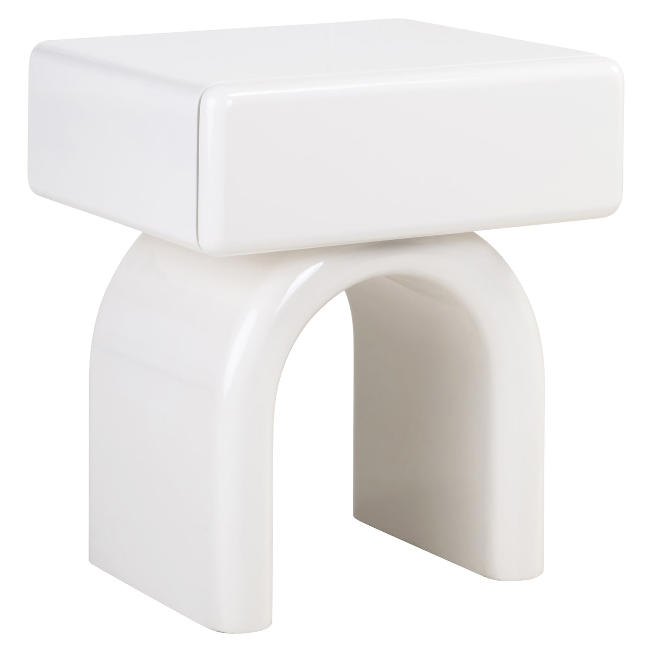 Bijzettafel Bennet coconut milk 1-drawer