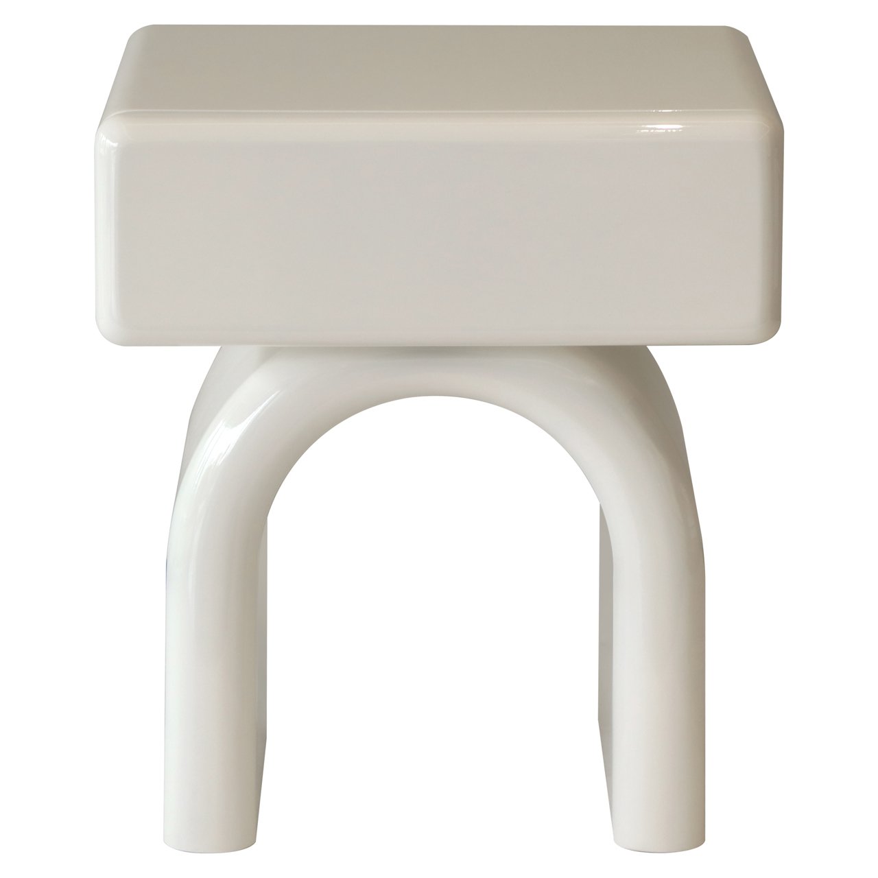 Bijzettafel Bennet coconut milk 1-drawer