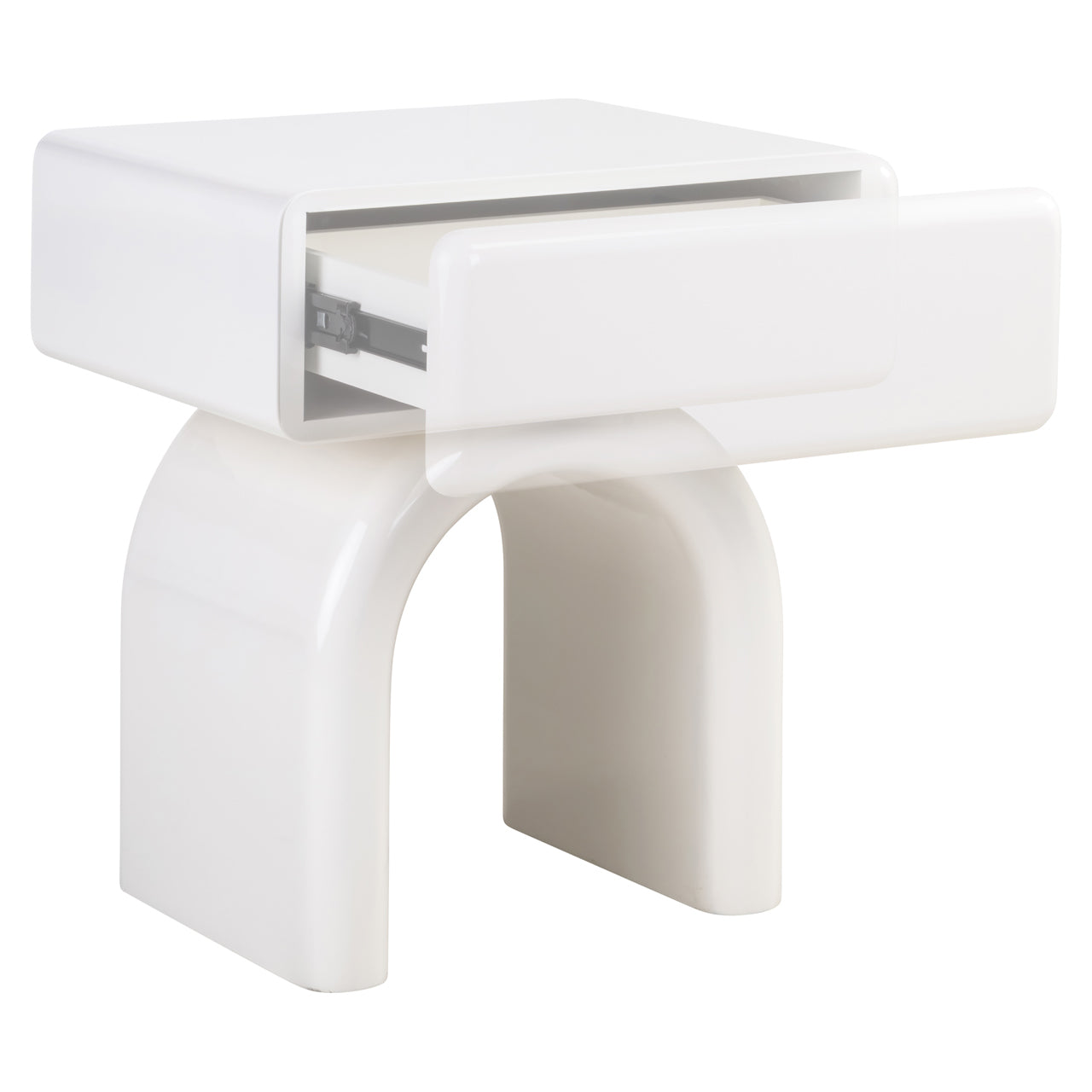 Bijzettafel Bennet coconut milk 1-drawer