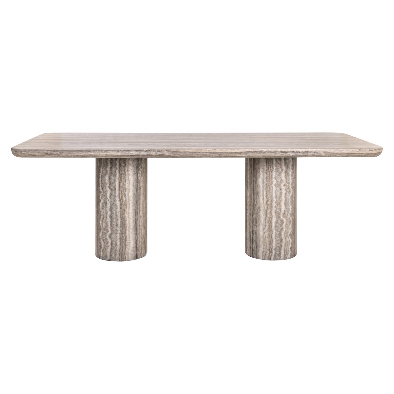Dining table Nebula grey 225 faux travertine