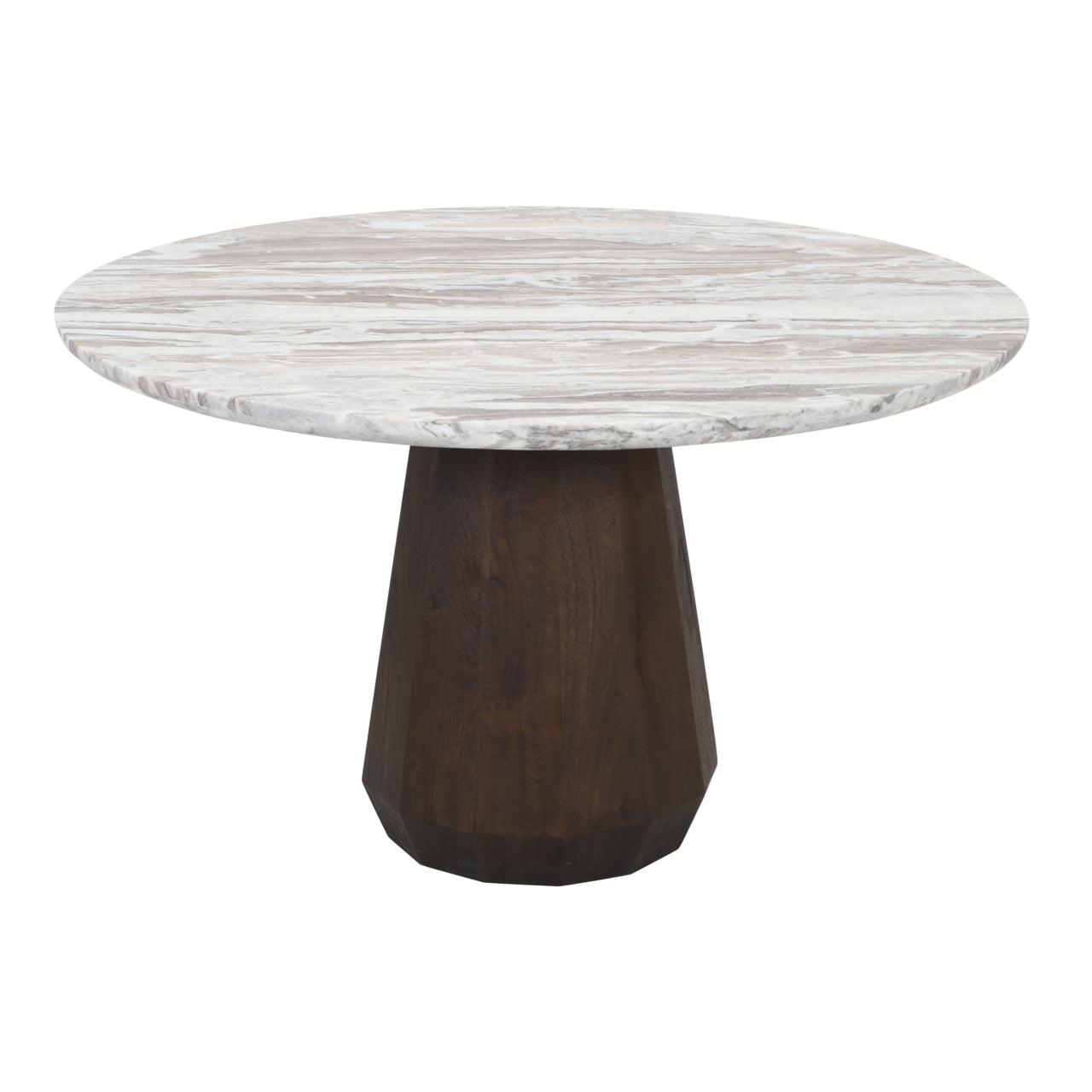 Dining table Oberoy 130Ø (Brown)