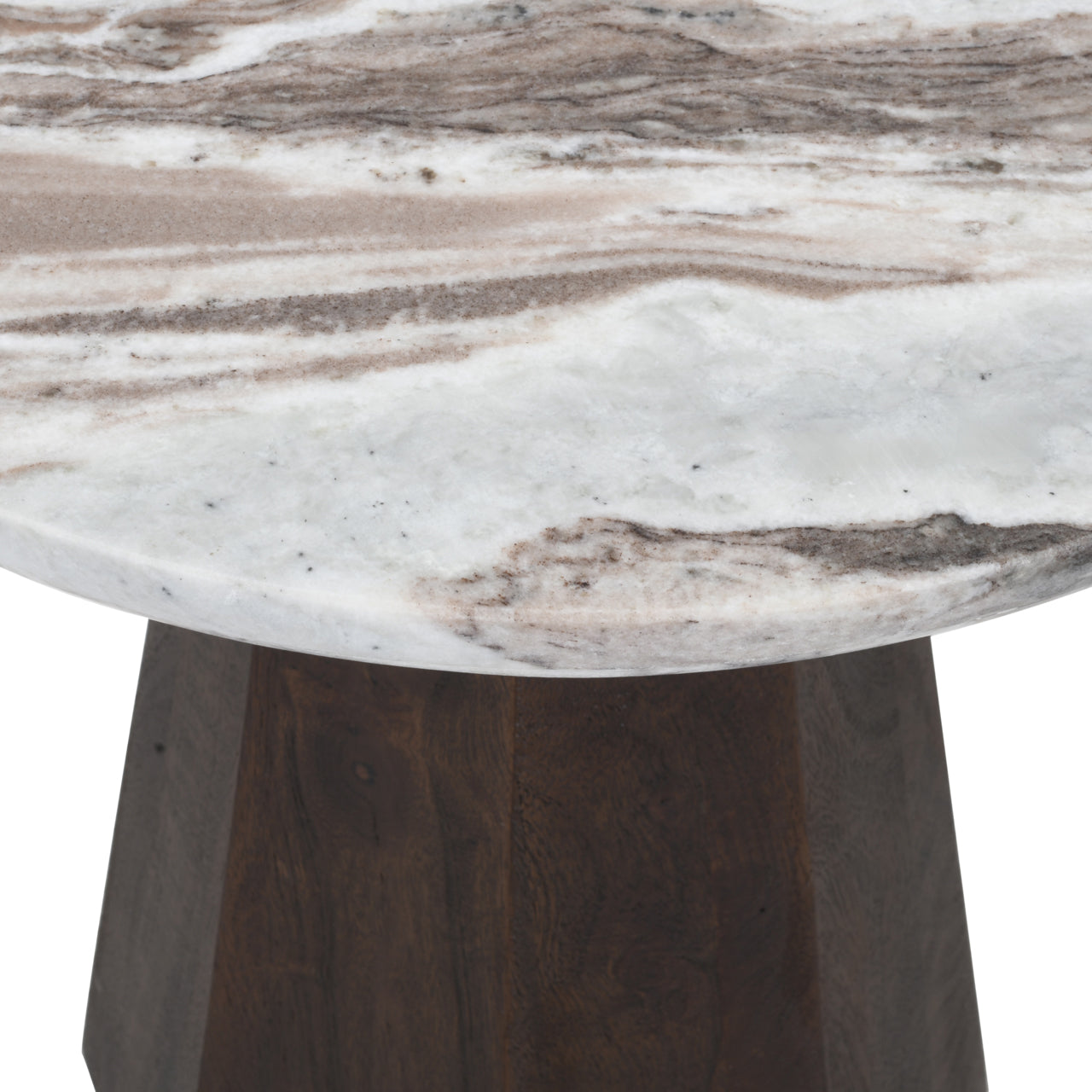 Side table Oberoy 45Ø (Brown)