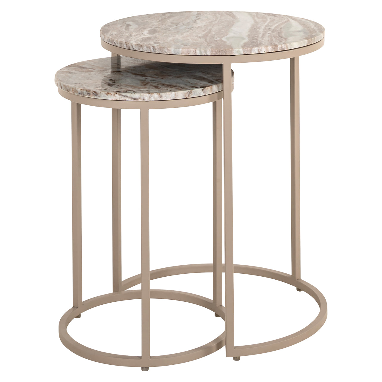Fairfax side table set of 2 (Stone)