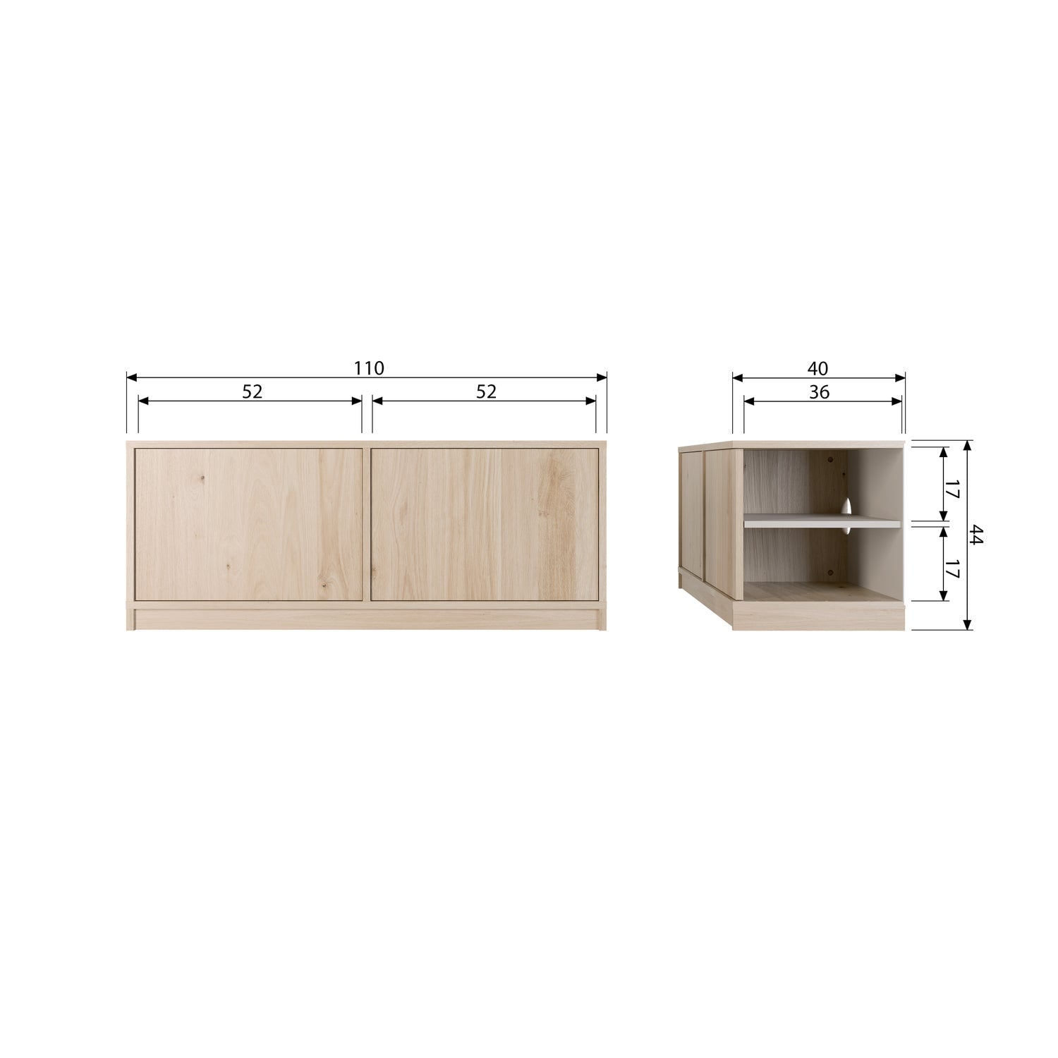 Modulaire Onderkast 110 cm
