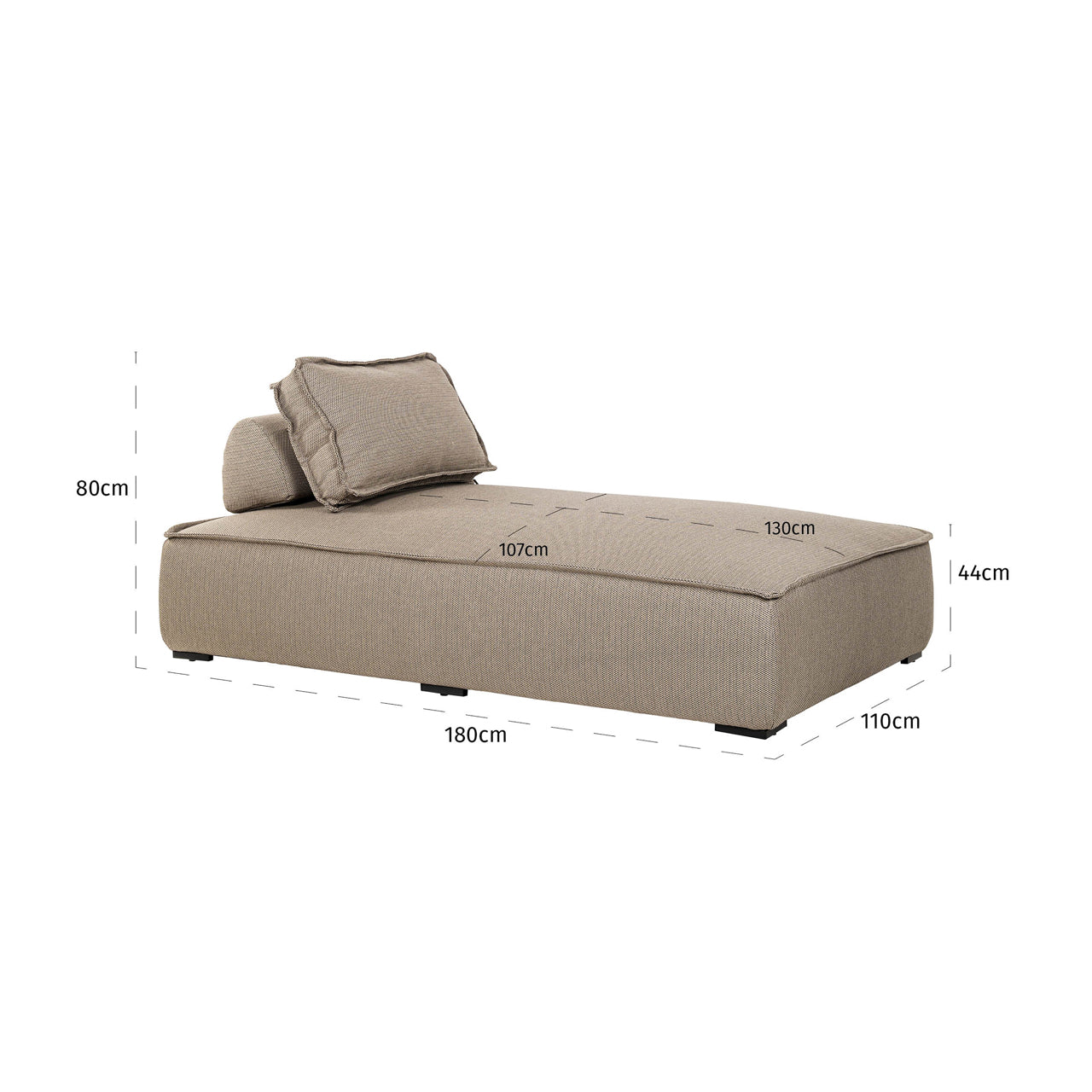 Outdoor dagbed Jondal taupe