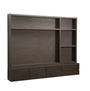 TV cabinet Lachance brown 3-doors 2-drawers
