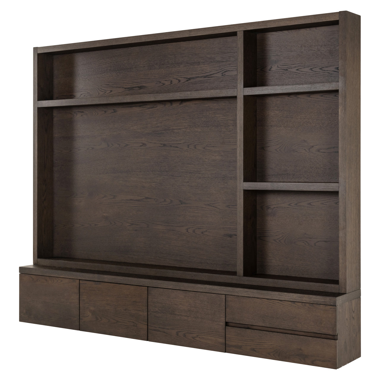 TV cabinet Lachance brown 3-doors 2-drawers