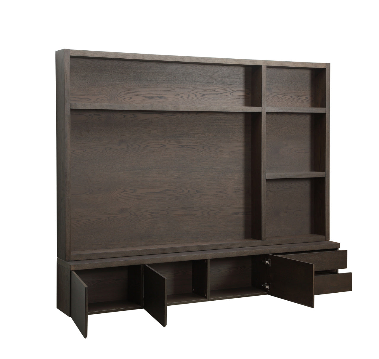 TV cabinet Lachance brown 3-doors 2-drawers