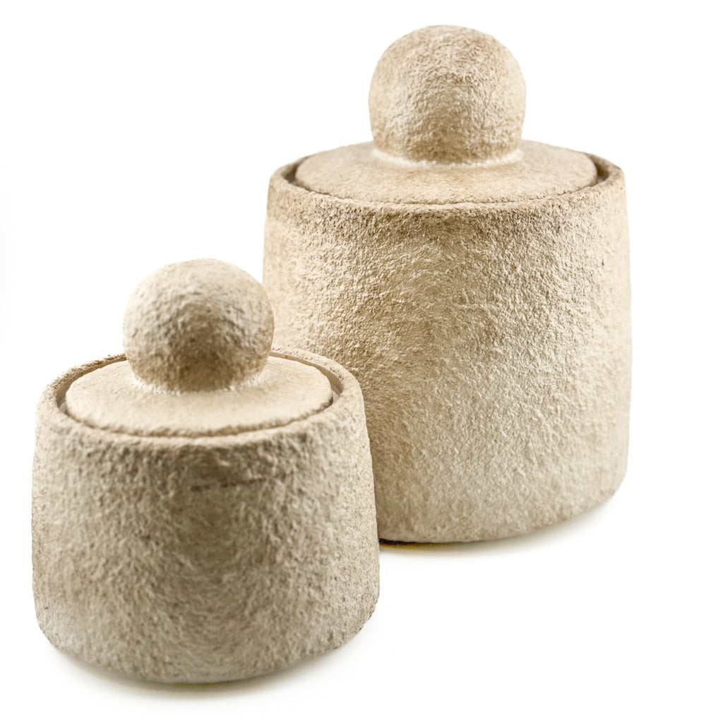 Voorraadpot aardewerk met deksel klein