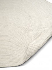 Vloerkleed Merino Rond Ø160 Wit