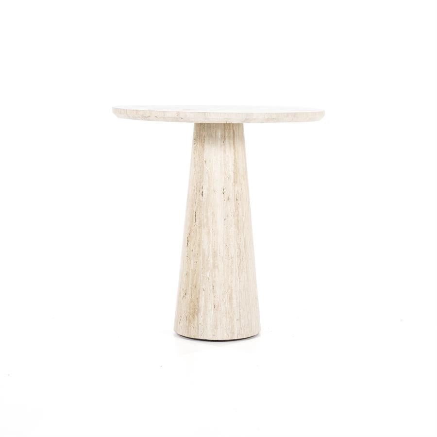 Aime Travertine Table / Side Table – 70x70x75 cm