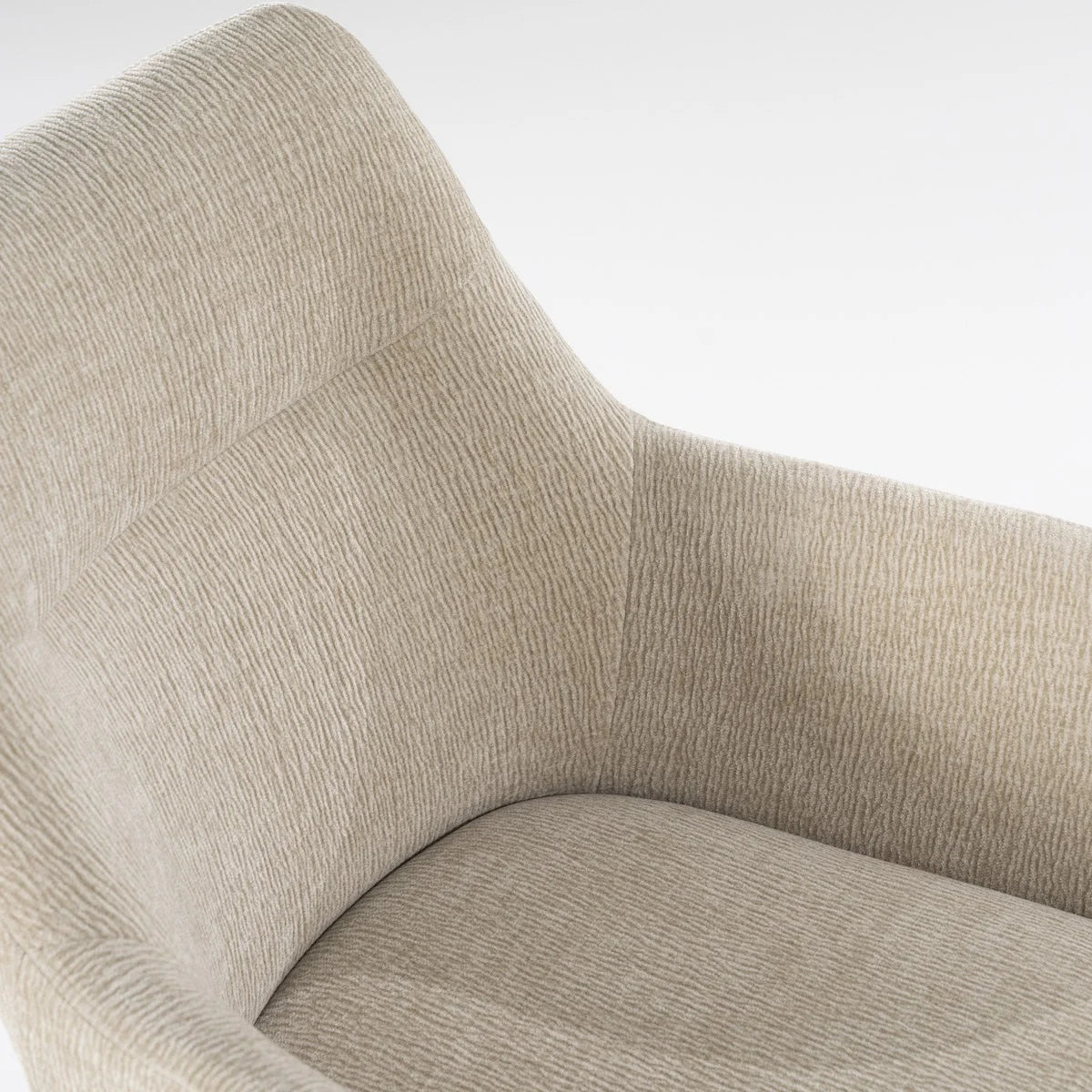 Bliss dining chair with armrest - Taupe
