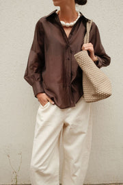 Blouse Naïa bruin