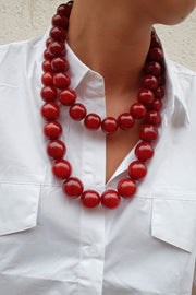 Ketting Alina rood L