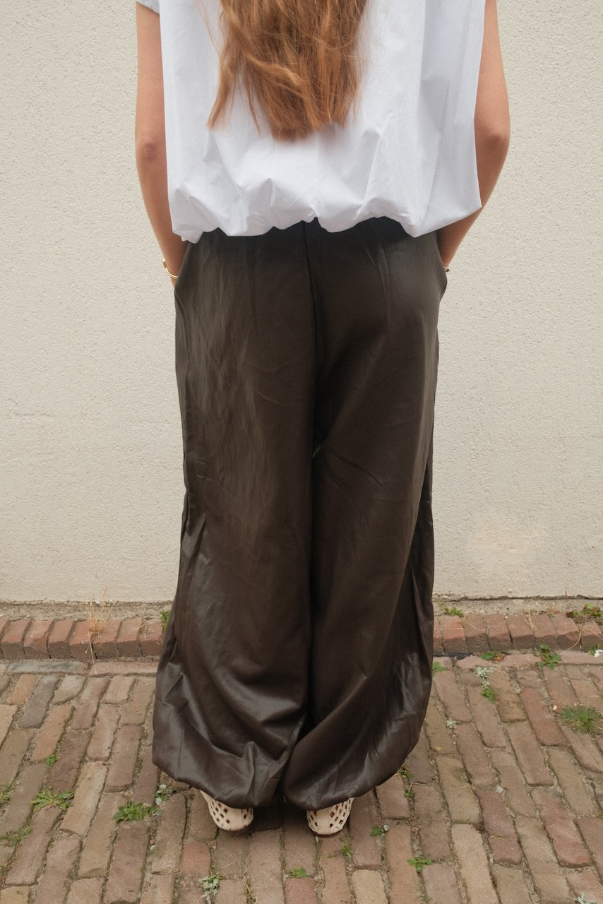 Broek Kensi leer coffee