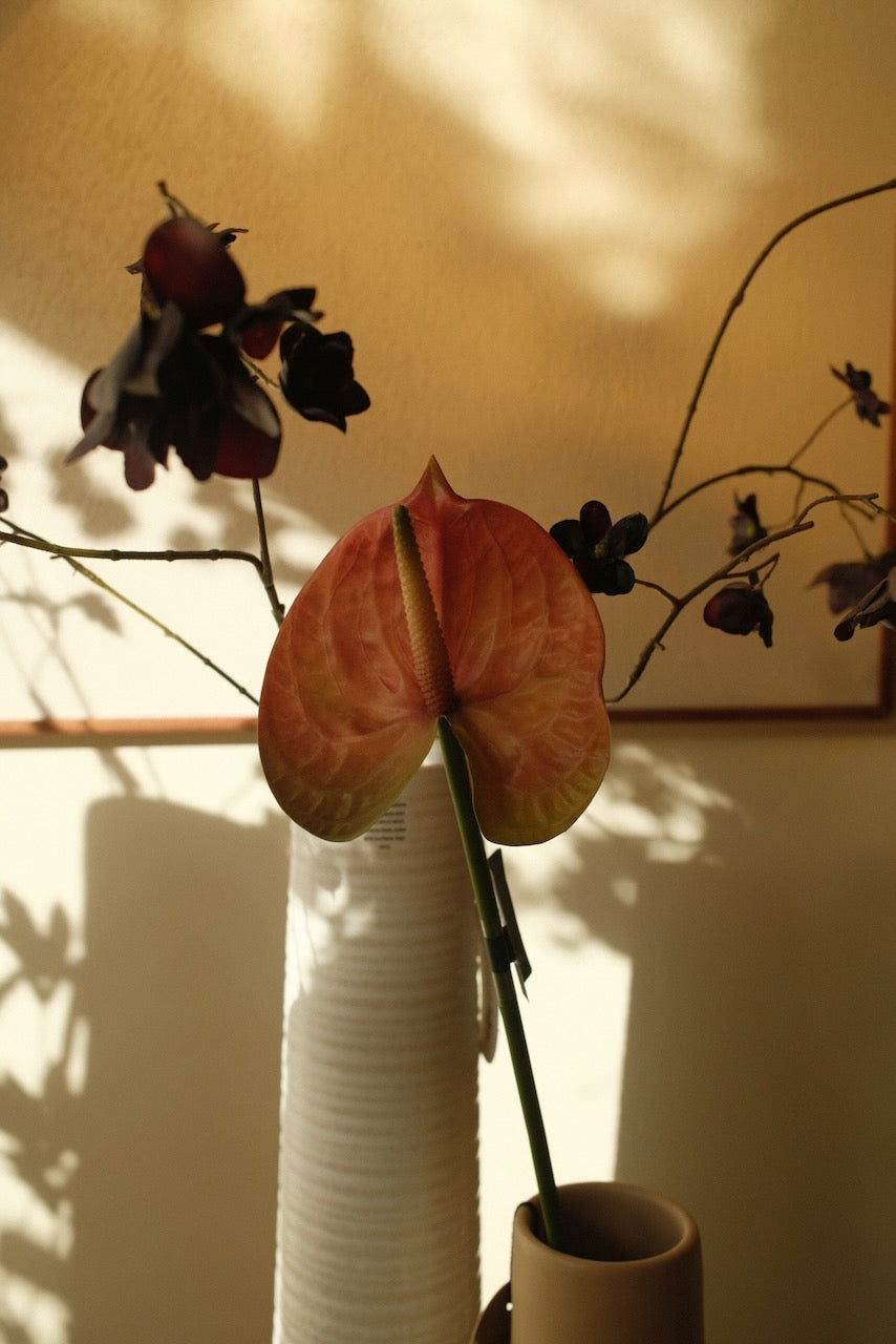 Kunsttak Hortensia tak Bordeaux 75 cm