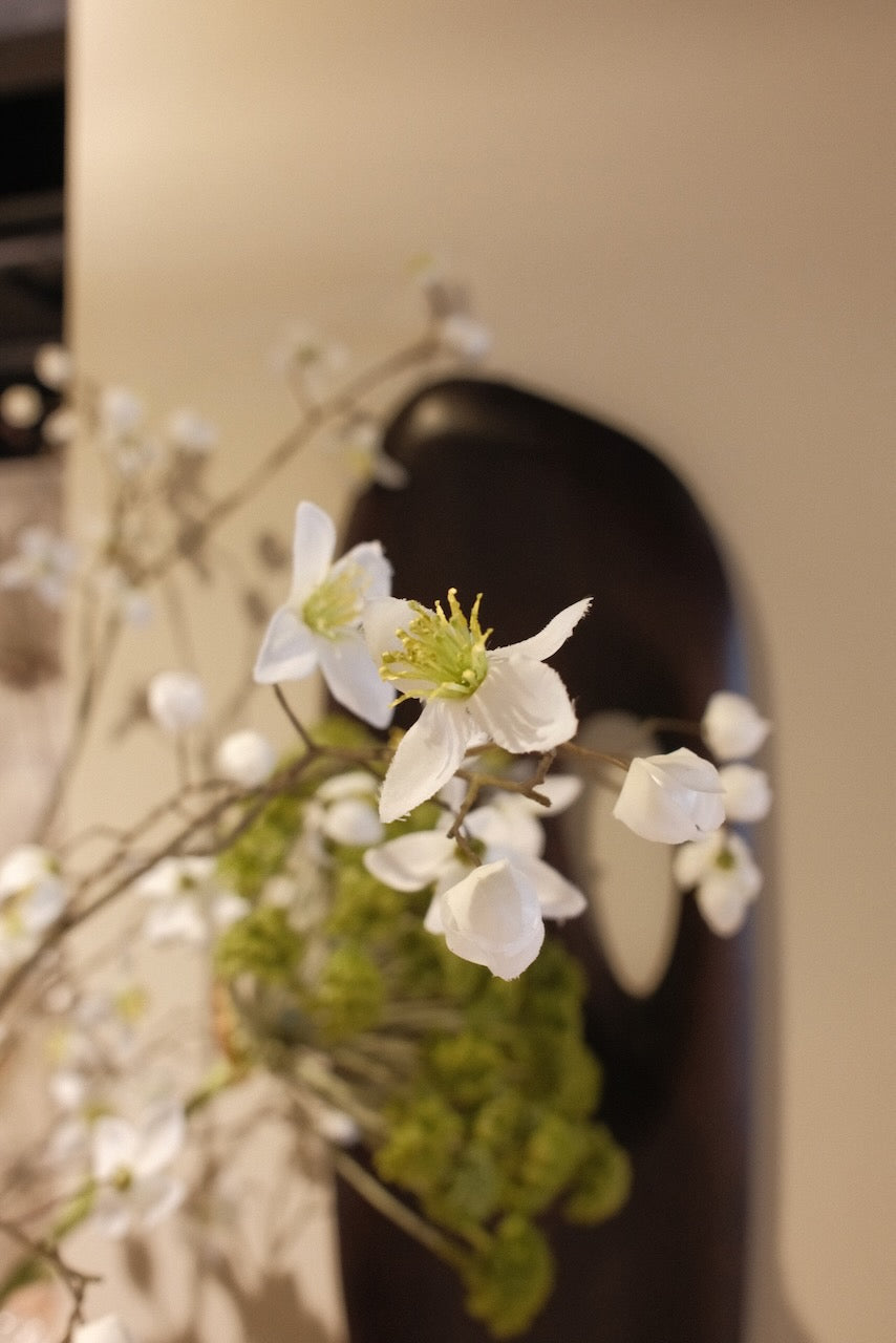 Kunsttak Thalictrum Creme 124 cm