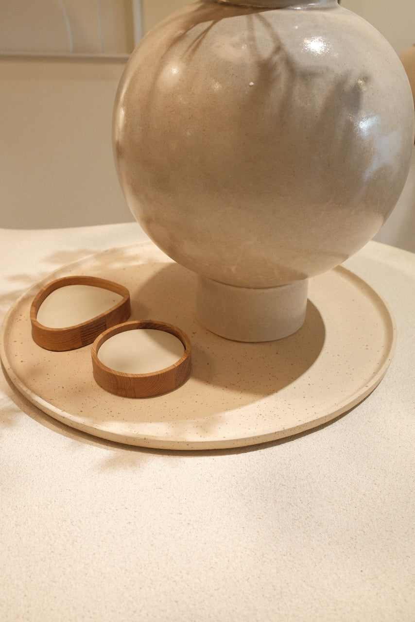 Schaal Maes Ø50x1,5 cm gespikkeld