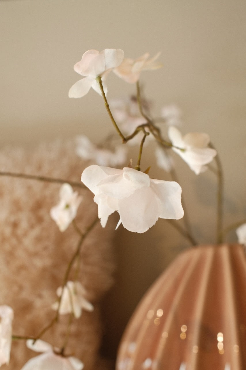 Kunsttak Hortensia tak CR/ROZ 75 cm