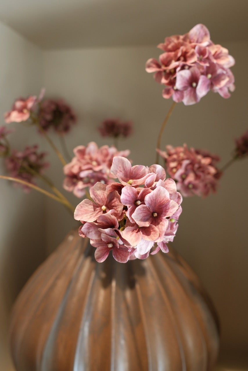 Kunsttak Hortensia Roze 85 cm