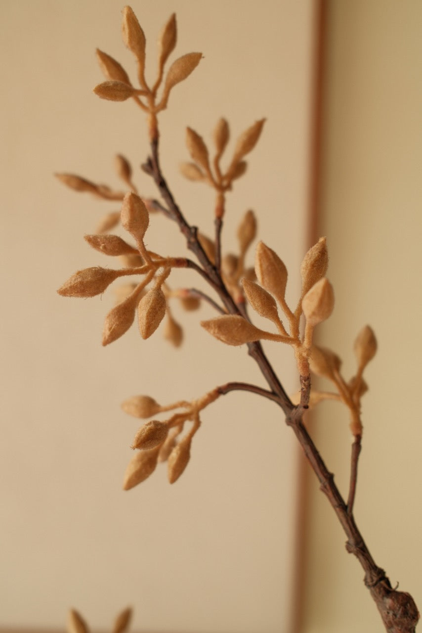 Kunsttak Wutong fruit tak 90 cm Beige