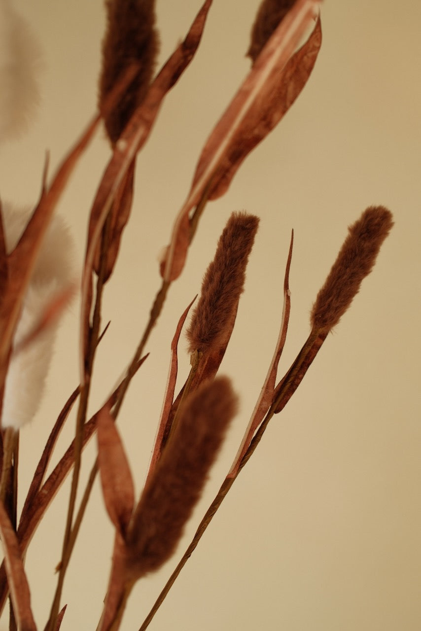 Kunsttak Typha x7 95 cm Donker coffee