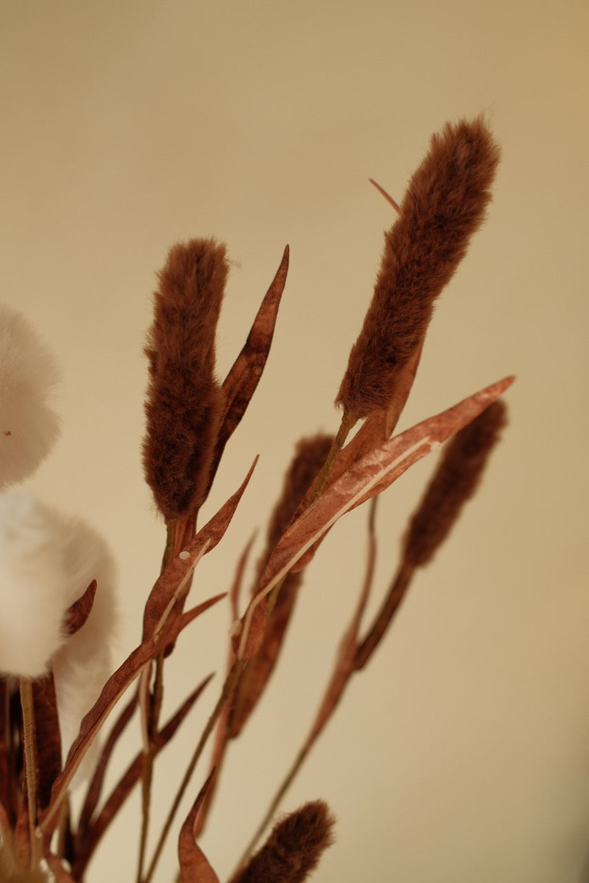 Kunsttak Typha x7 95 cm Donker coffee