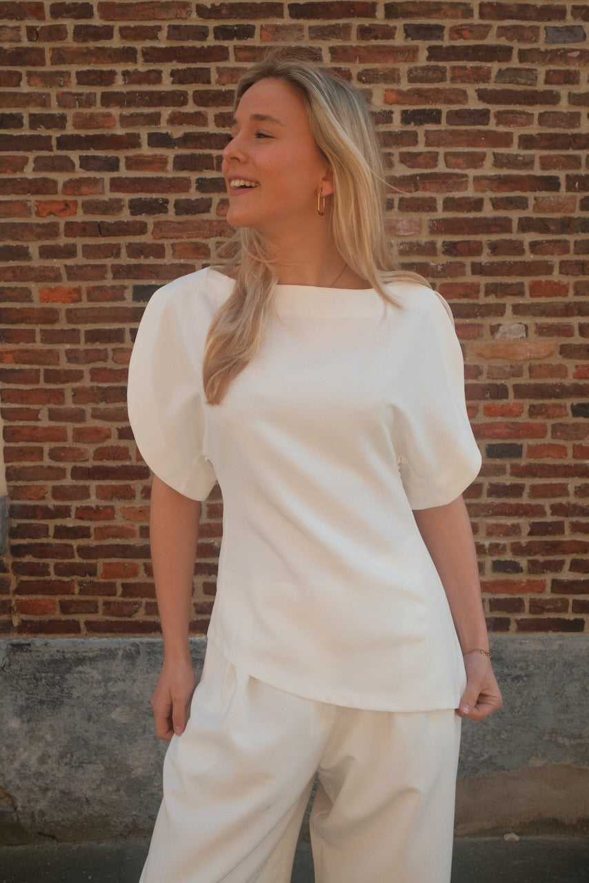 Top Julia wit