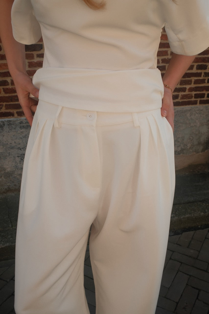 Pantalon Mila wit