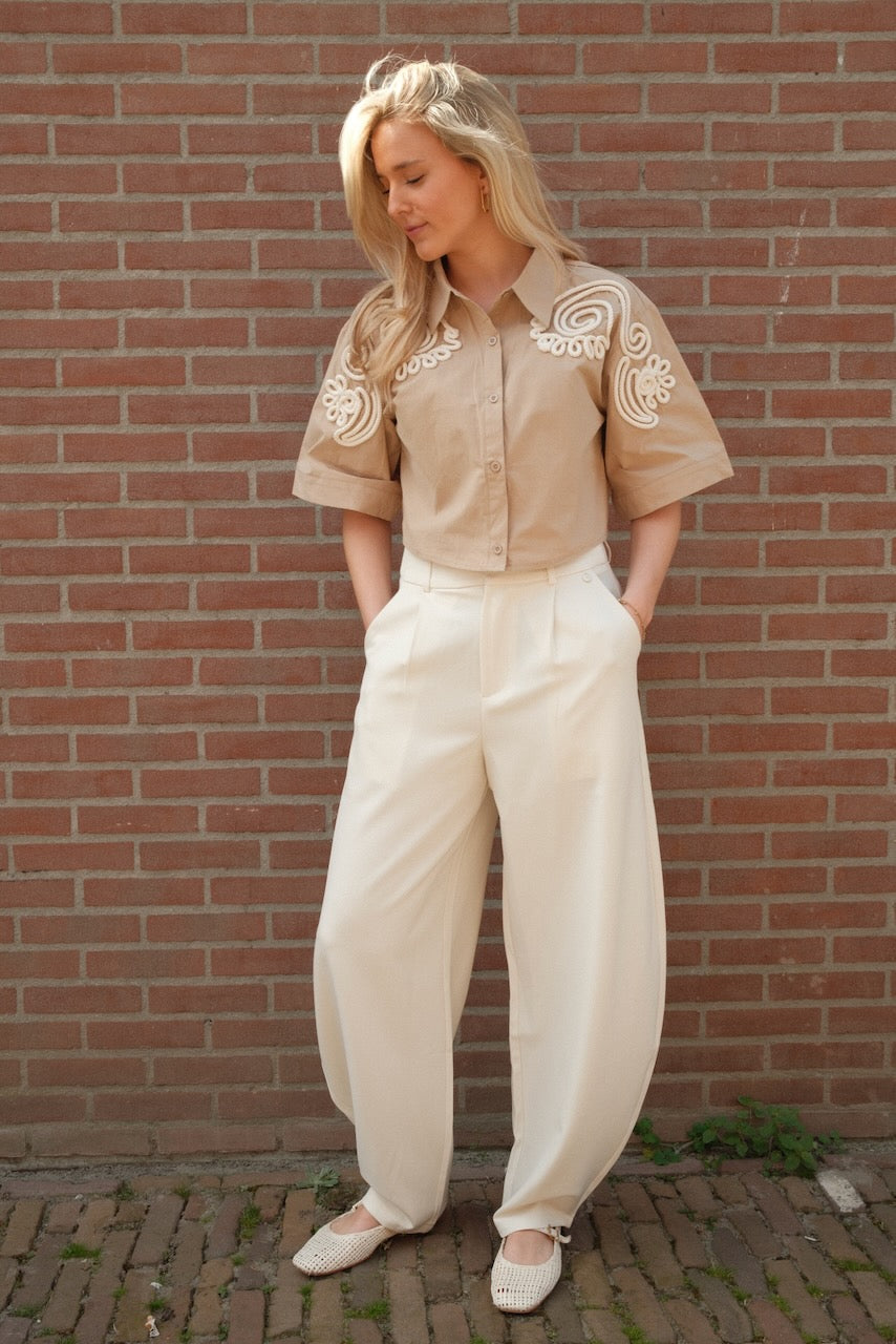 Pantalon Nina creme