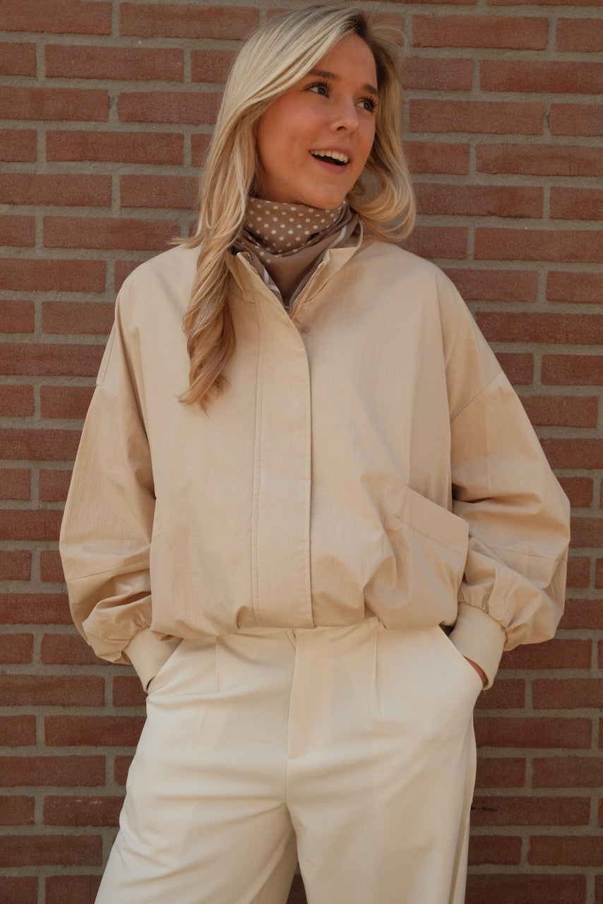 Sjaal Polkadot bruin