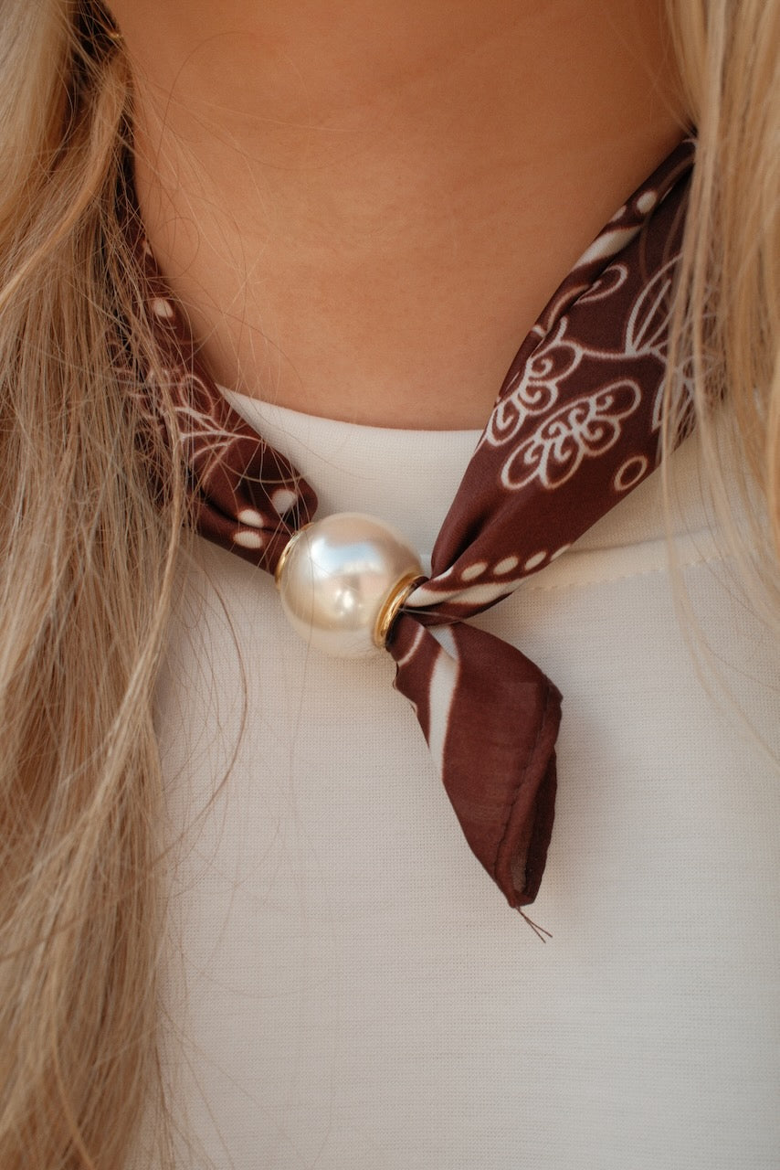Sjaal Knoop Bruin