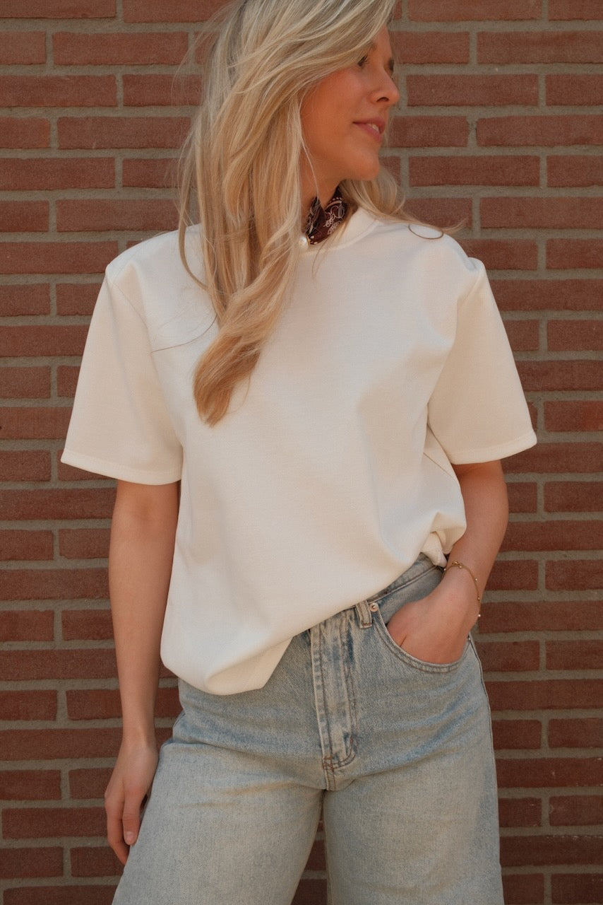 T-shirt Mirel wit