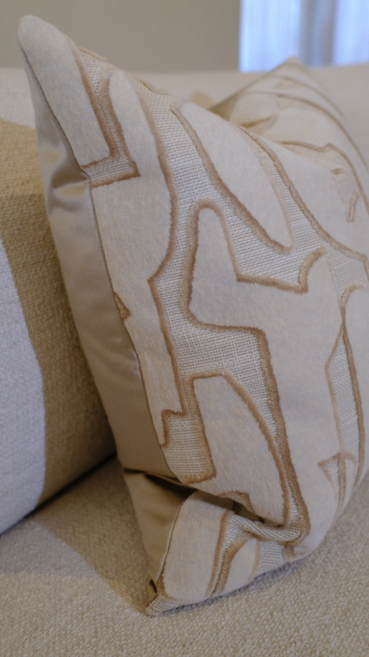 Kussen Seraq 45 x 45 cm naturel