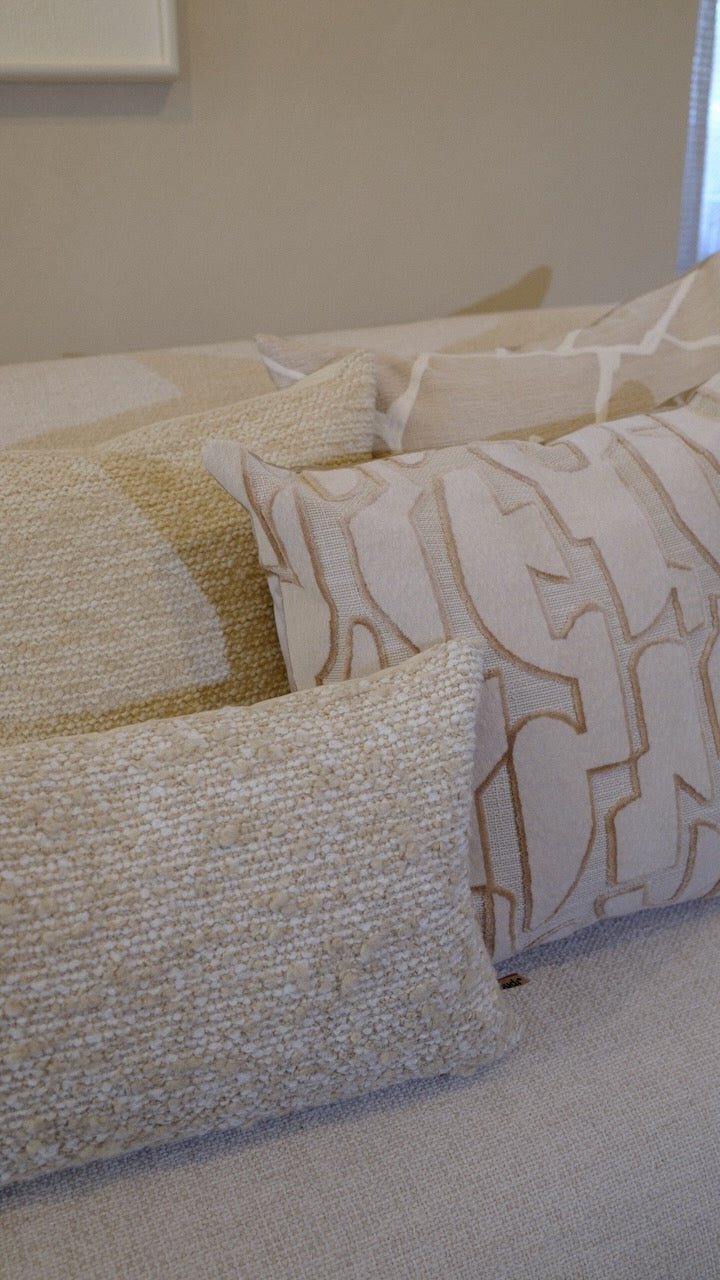 Kussen Seraq 45 x 45 cm naturel