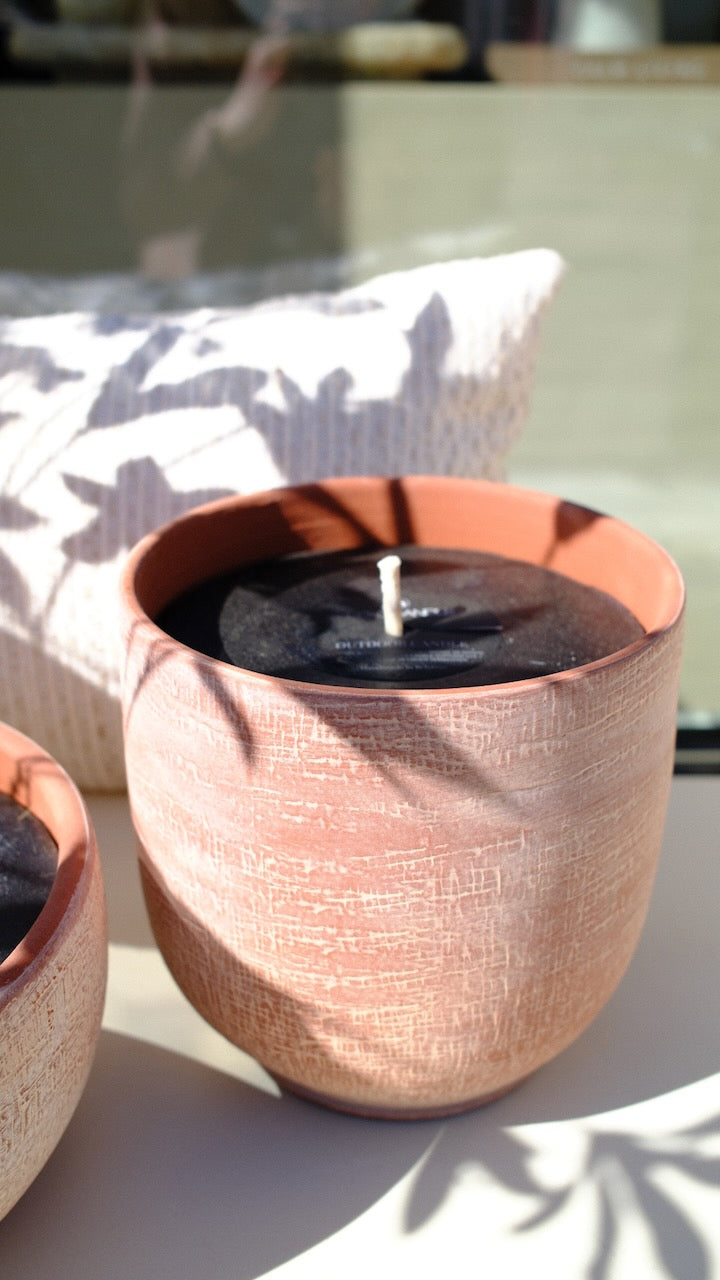 Buitenkaars terracotta pot ø 18 cm - flower pot