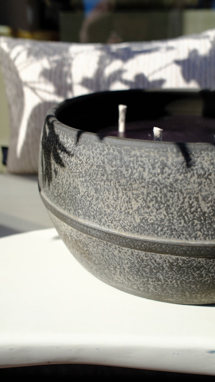 Buitenkaars terracotta pot brown aged ø 35 cm