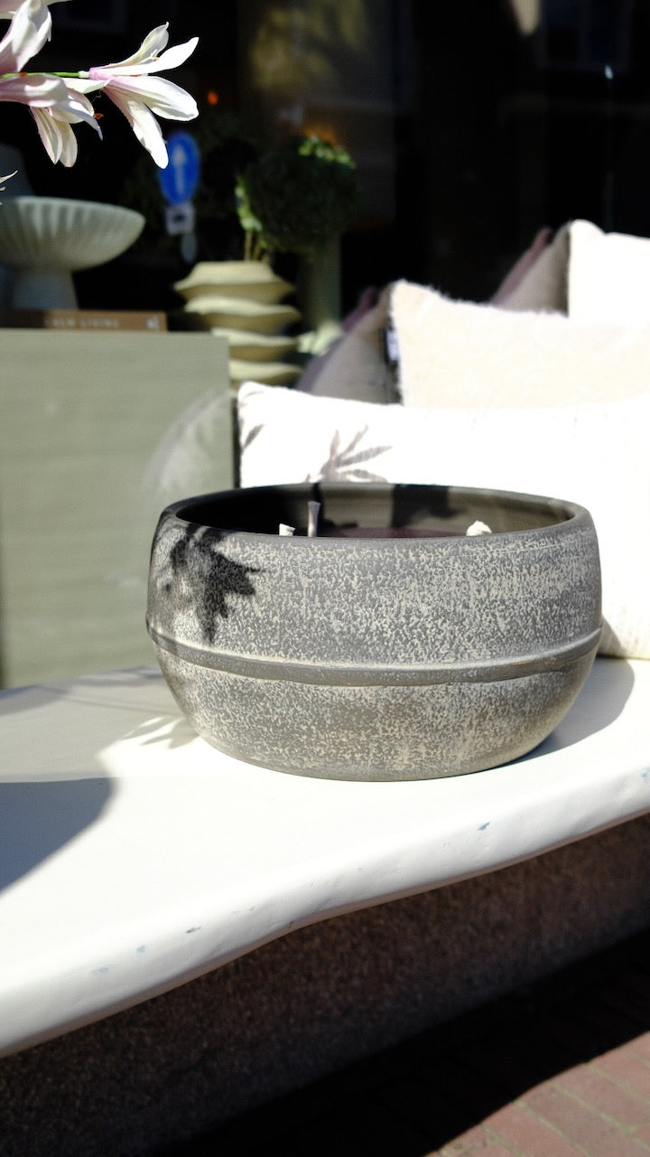 Buitenkaars terracotta pot brown aged ø 35 cm
