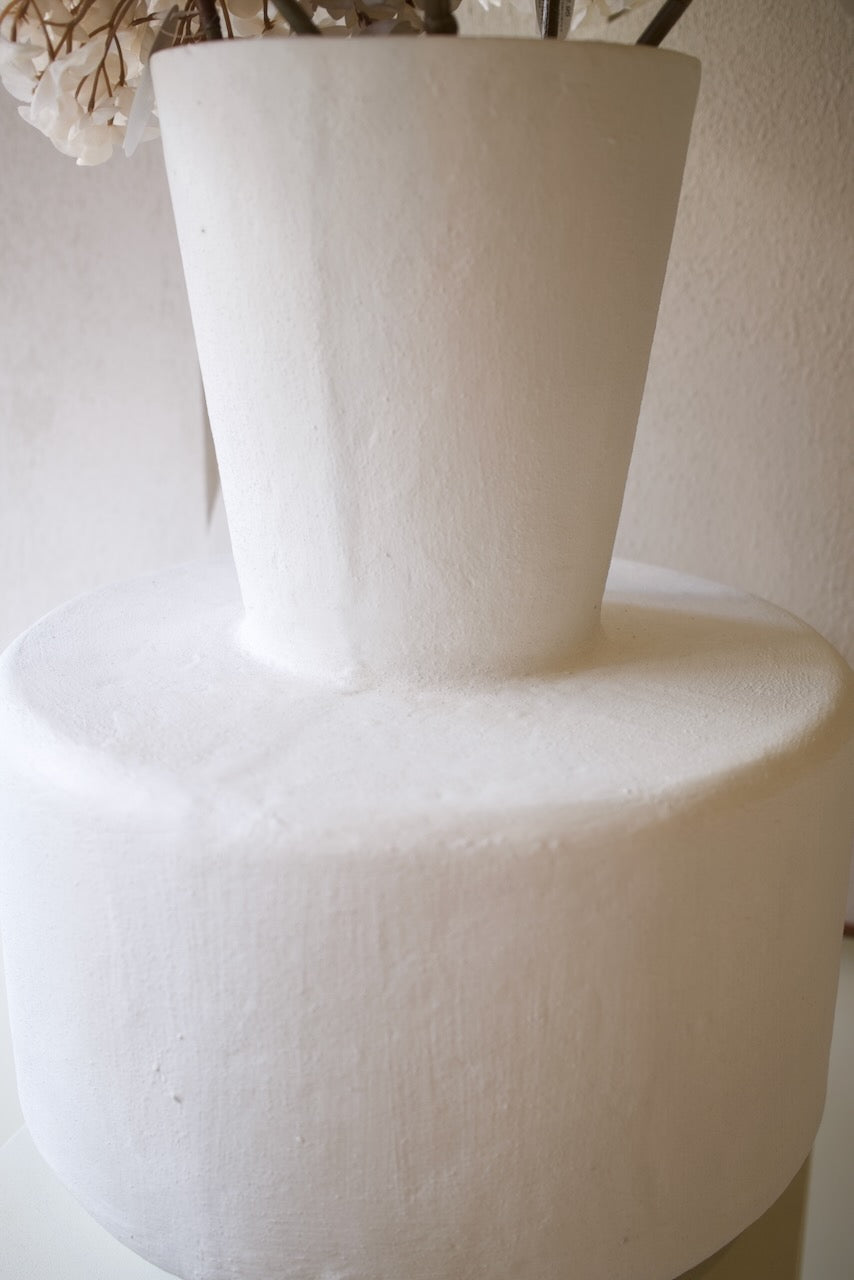 Vaas/pot Tierra Estella 38x47 cm wit