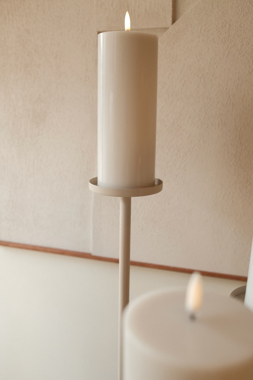 Kaarsenstandaard L Onah taupe