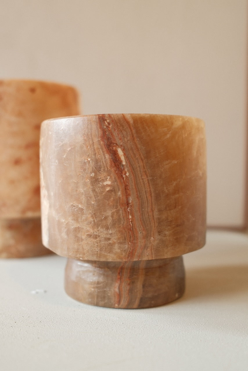 Waxinelicht Alabaster Coupe M