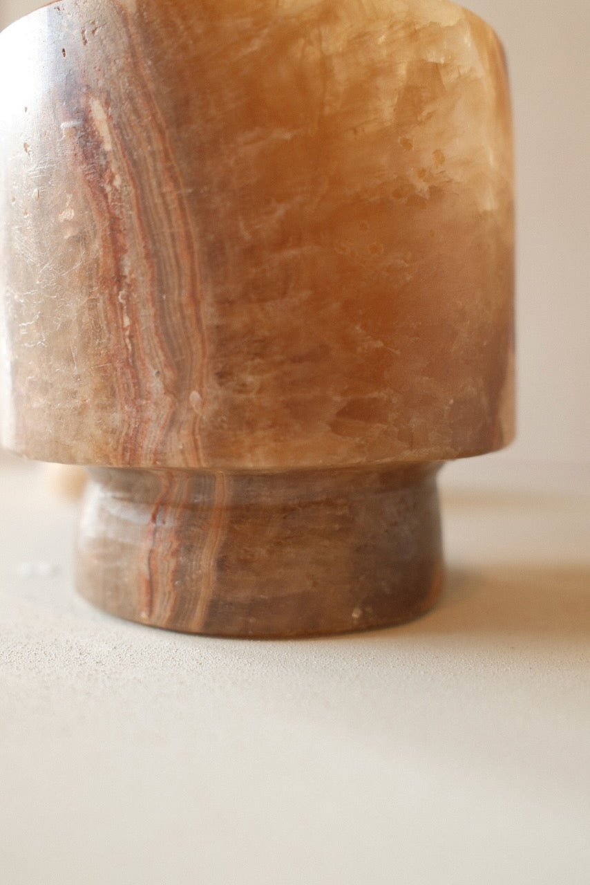 Waxinelicht Alabaster Coupe M